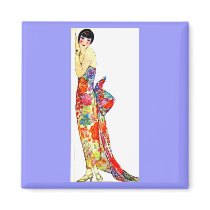 Art Deco Lady in formal Gown
