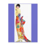 Art Deco Lady in formal Gown Post Cards