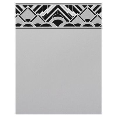 Art Deco Letterhead by Cardgallery