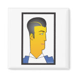 Art Deco Man Refrigerator Magnets