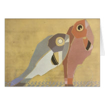 Art Deco Pair of Fish Greeting Card