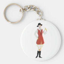 Art Deco Reiterin rider Schlüsselbänder