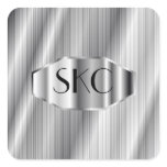 Art Deco Silver Monogrammed Stickers