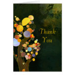 Art Deco Style Two Trees Wedding Thank You Cards
