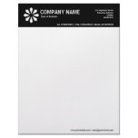 Art Deco Symbol 2in Color Header - Black Personalized Letterhead