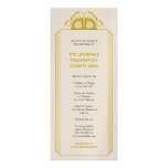 Art Deco tan stacked frame glamour formal event Personalized Invitations