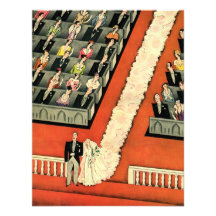 Art déco vintage épousant, nouveaux mariés de mari invitations