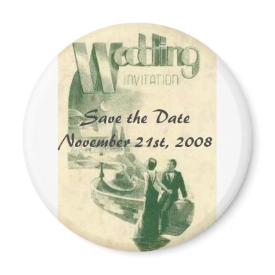 Art deco wedding, Save the ... Magnet by wnjpdx
