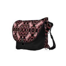 "Art Decor 2" pink/black messenger bag,"*