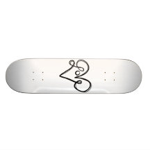 Art des textes de typographie d'amour skateboard customisable