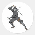 Art d'imaginaire de guerrier d'arts martiaux de Ni Adhésif