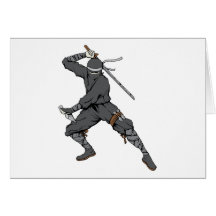 Art d'imaginaire de guerrier d'arts martiaux de Ni Carte De Vœux