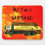 Art drôle Mousepad de CAMION À ORDURES d'ÉLIMINATI Tapis De Souris