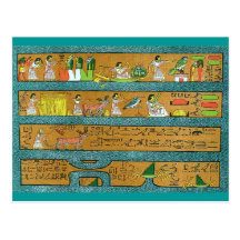 Art égyptien de mur cartes postales