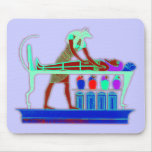 Art égyptien de mur tapis de souris