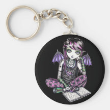 Art féerique Keychain de fille d'école d'Emo de "a Porte-clés