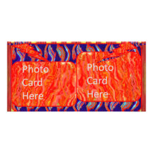 Art  Flames PhotoCard Customized Photo Card