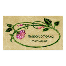 Art floral rose Nouveau Modèles De Cartes De Visite