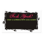art forks dining culinary catering business car... business card template