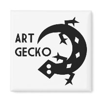 Art Gecko Refrigerator Magnets