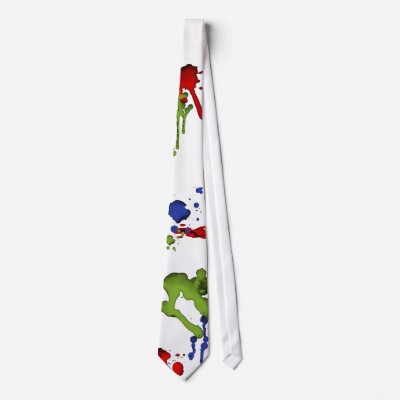 Art Geek Paint Splatter Tie by bellamandu