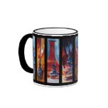 Art Glass Watercolor Menagerie Mug