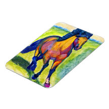 Art Horse Rectangular Magnets