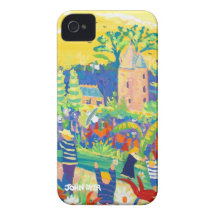 Art iPhone4/4S Case: Trelissick Banana Sky iPhone 4 Covers