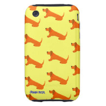 Art iPhone 3G/3GS Case: Sausage Dog iPhone 3 Tough Covers
