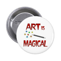 Art is Magical Pinback Button