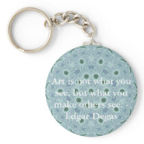 Art is not what you see, but what you make........ keychain