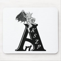Art KSZP Logo mit Golem Gargoyle Mauspads