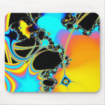 Art Mousepad géométrique de fractale Tapis De Souris