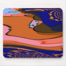 Art Mousepad géométrique de fractale Tapis De Souris