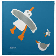 Art Napkin: John Dyer Seagulls