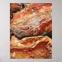 Art naturel de roche affiche