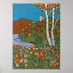 Art Nouvaeu de parc Poster