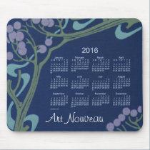 Art Nouveau 2016 Calendar Mouse Pad mousepads