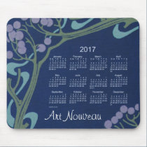 Art Nouveau 2017 Calendar Mouse Pad mousepads