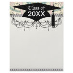 art nouveau abstract elegant pastel pattern grad letterhead