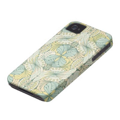 art nouveau abstract ornate pattern iphone 4 cover by dooni_damask