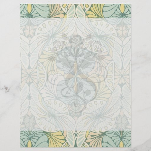 art nouveau abstract ornate pattern personalized flyer