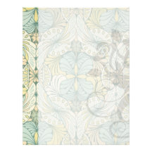 art nouveau abstract ornate pattern letterhead