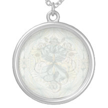 art nouveau abstract ornate pattern pendant