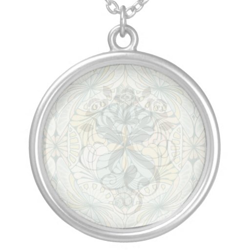 art nouveau abstract ornate pattern pendant
