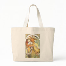 Art Nouveau - Alphonse Mucha "Flower" Tote Bag