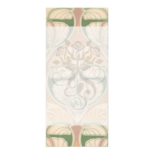 art nouveau art deco vintage pattern custom rack card