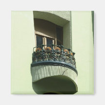 Art Nouveau Balcony Fridge Magnets