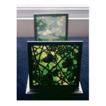 Art Nouveau bookends, Tiffany Studios, c.1894 postcards