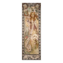 Art Nouveau Bookmark Business Cards